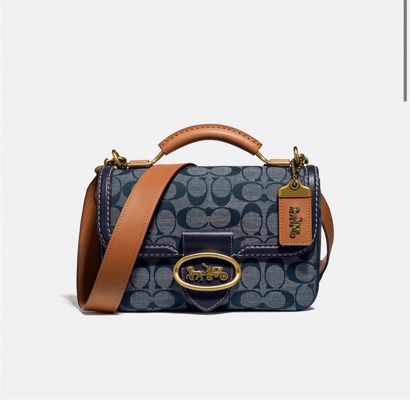 Coach Bags Coach Riley Top Handle 22 In Signature Chambray Poshmark
